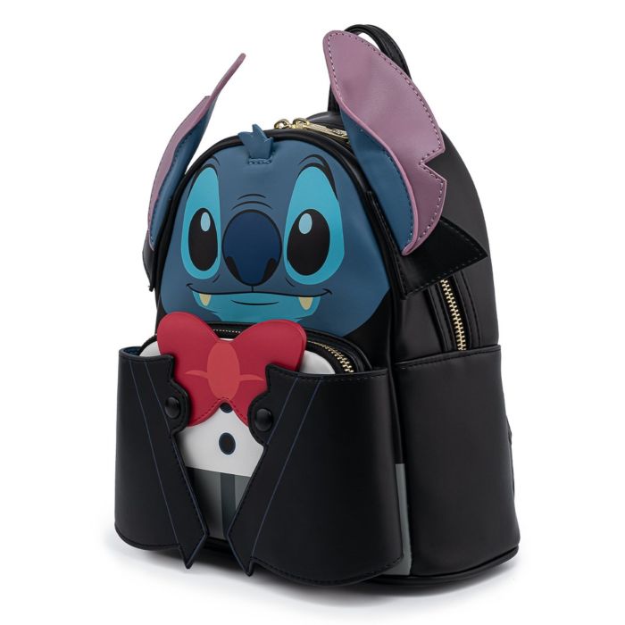 black stitch mini backpack Loungefly Camping Cuties Glow LF Lounge VIP stitch bag Disney Stitch Bioworld Mini Backpack