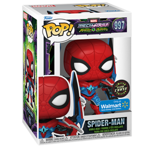 chez-rhox-geek-stop-figurine-funko-pop-marvel-mechstrike-monster-hunters-spider-man-gitd-glows-in-the-dark-997-chase-only-at-walmart-exclusive.png