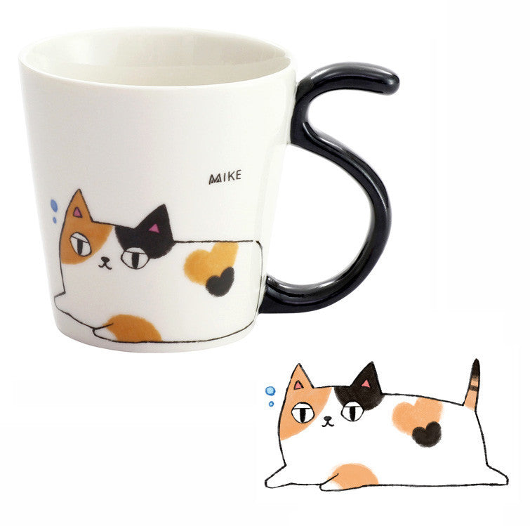 Tasse à Café Dilute Calico Cat - 325 Ml - 445 Ml - Texte Et Nom