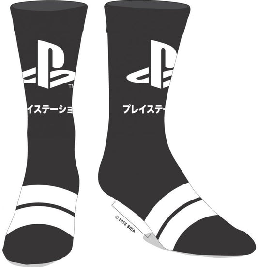 chez-rhox-geek-stop-socks-sony-playstation-logo-japanese-grey-stripes-1-pair-crews-set.jpg