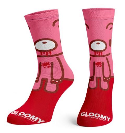 chez-rhox-geek-stop-socks-gloomy-the-naughty-grizzly-360-amigos-collection-pink-and-red-1-pair-crew.JPG