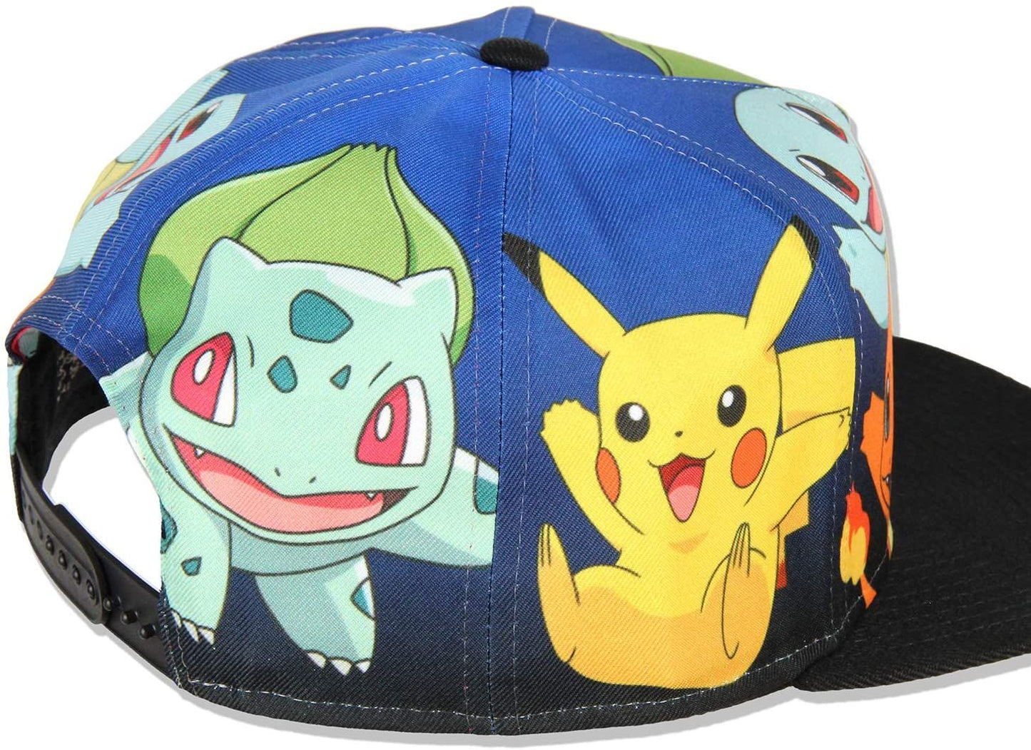 chez-rhox-geek-stop-baseball-hat-pokemon-starters-first-generation-squirtle-charmander-bulbasaur-pikachu-snapback-youth-3.jpg