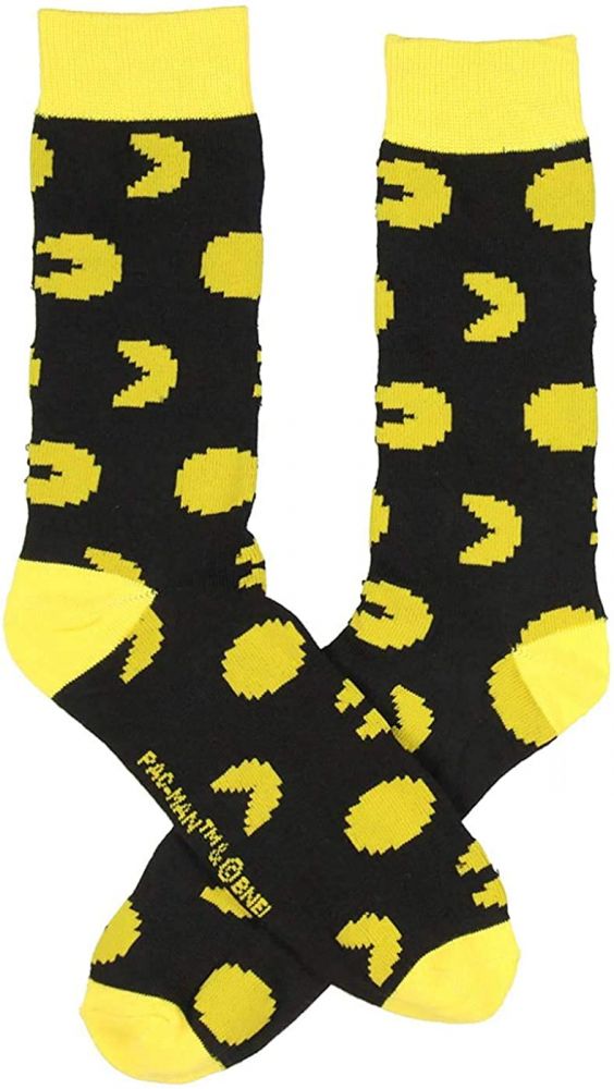 chez-rhox-geek-stop-socks-pac-man-ghosts-yellow-black-2-pair-crew-1.jpg