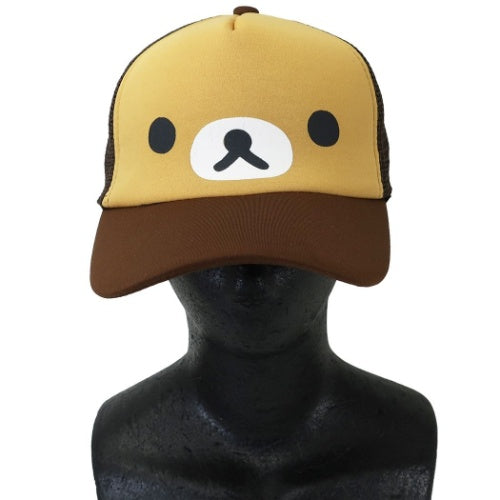 chez-rhox-geek-stop-baseball-cap-rilakkuma-face-trucker-brown-2.jpg