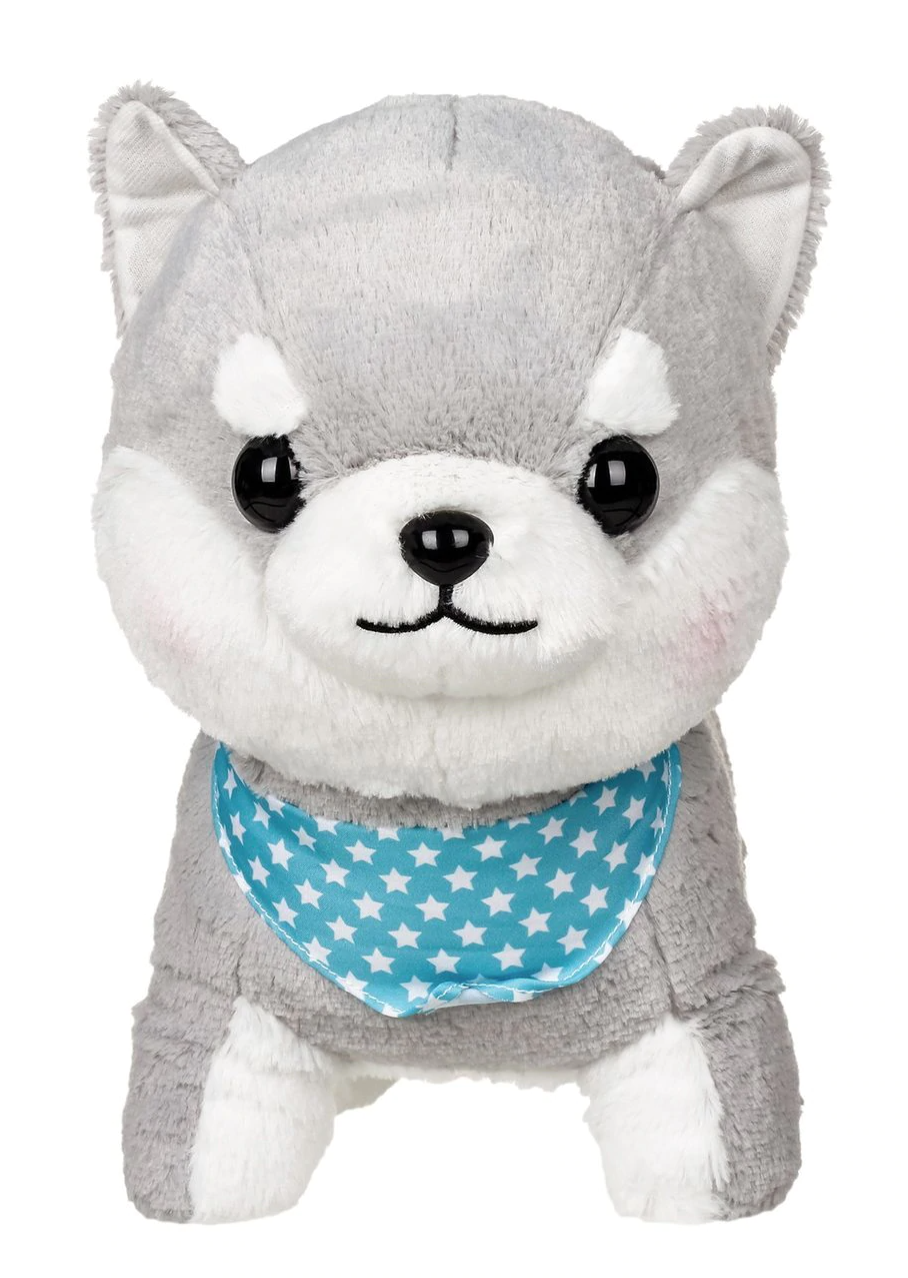 chez-rhox-geek-stop-plush-amuse-collection-husky-with-blue-and-white-scarf-with-stars-13.5-inches-2.png