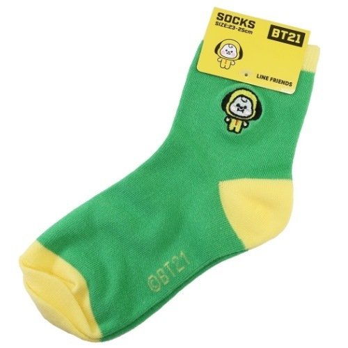 chez-rhox-geek-stop-socks-bt21-line-friends-baby-chimmy-embroidered-green-yellow-1-pair-crew.jfif