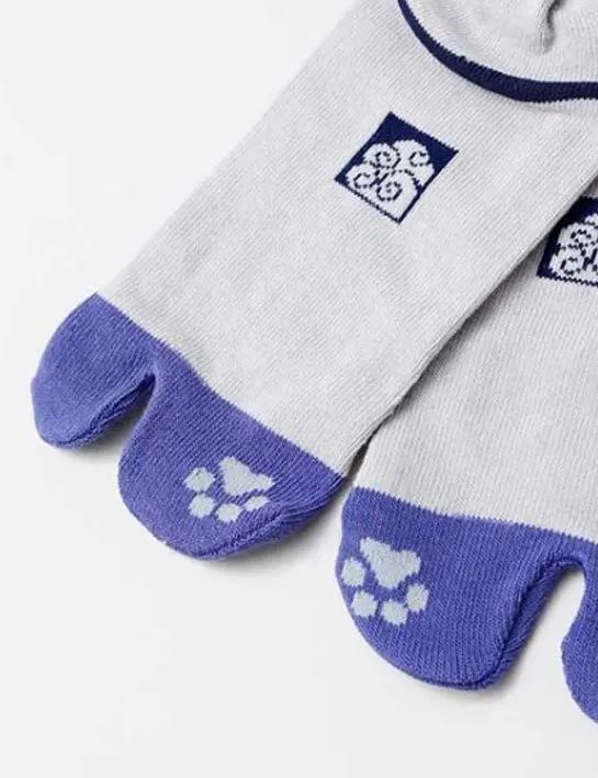 chez-rhox-geek-stop-socks-tabi-cat-crew-blue-23-25cm.JPG